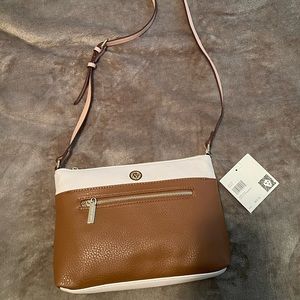 NWT Anne Klein leather cross body purse